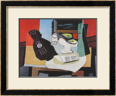 Guitar, Glass And Fruit by Pablo Picasso Pricing Limited Edition Print image