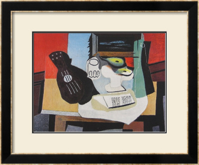 Guitar, Glass And Fruit by Pablo Picasso Pricing Limited Edition Print image