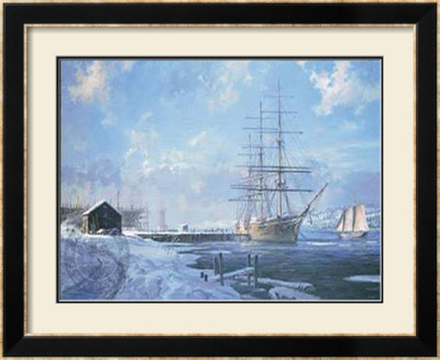 Shipbuilding Along The Kennebec by Geoff Hunt Pricing Limited Edition Print image