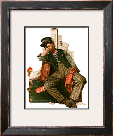 Asleep On The Job, August 29,1925 by Norman Rockwell Pricing Limited Edition Print image