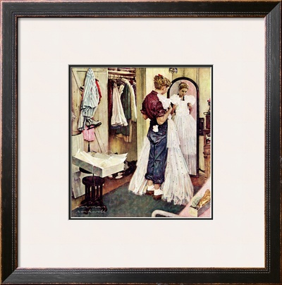 Prom Dress, March 19,1949 by Norman Rockwell Pricing Limited Edition Print image