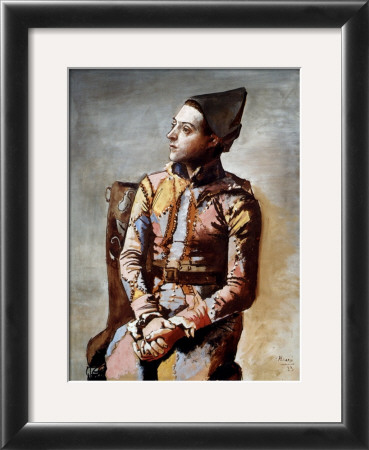 The Seated Harlequin, 1923 by Pablo Picasso Pricing Limited Edition Print image