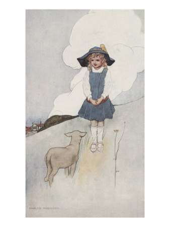 Little Lamb, Who Made Thee? by Charles Robinson Pricing Limited Edition Print image