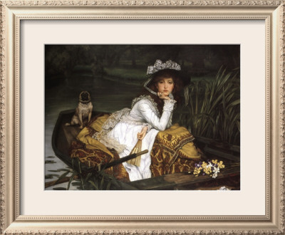 Lady In A Boat by James Tissot Pricing Limited Edition Print image