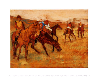 Before The Race 1882-4 by Edgar Degas Pricing Limited Edition Print image
