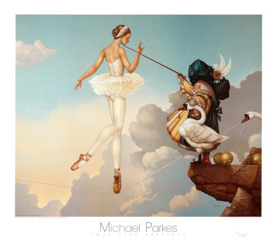 Leda's Daughter by Michael Parkes Pricing Limited Edition Print image
