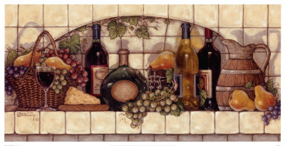 Wine, Fruit N' Cheese Pantry by Janet Kruskamp Pricing Limited Edition Print image