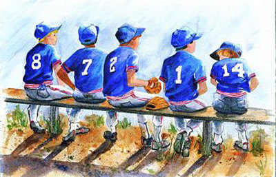 Boys To Bat by Glenda Brown Pricing Limited Edition Print image