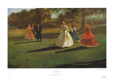 Croquet Players by Winslow Homer Pricing Limited Edition Print image