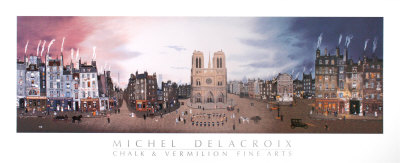 Vue De Paris De L'ile De La Cite by Michel Delacroix Pricing Limited Edition Print image