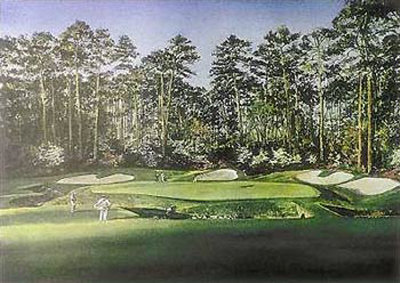 Azalea 13Th Hole Augusta by Kenneth Reed Pricing Limited Edition Print image