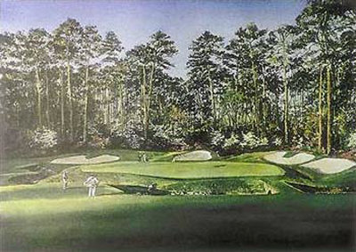 Azalea 13Th Hole Augusta by Kenneth Reed Pricing Limited Edition Print image