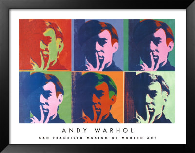 A Set Of Six Self-Portraits, 1967 by Andy Warhol Pricing Limited Edition Print image