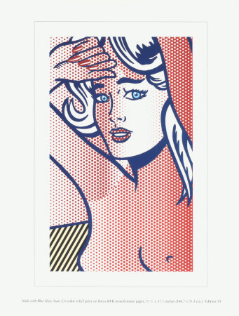 Nude With Blue Hair, State I by Roy Lichtenstein Pricing Limited Edition Print image