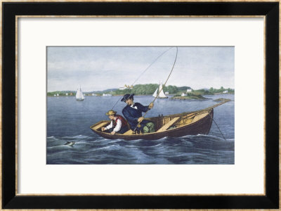 Bass Fishing by Currier & Ives Pricing Limited Edition Print image