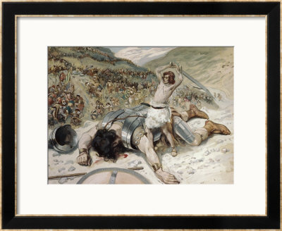David Cuts Off The Head Of Goliath by James Tissot Pricing Limited Edition Print image