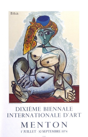 Femme Au Bonnet Turc, Menton, 1974 by Pablo Picasso Pricing Limited Edition Print image