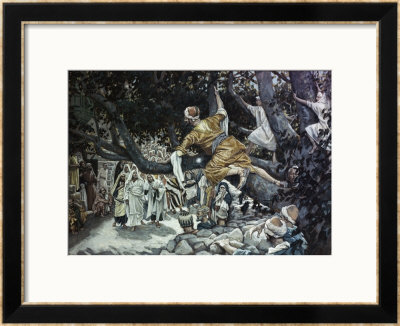 Zacchaeus In The Sycamore Tree by James Tissot Pricing Limited Edition Print image