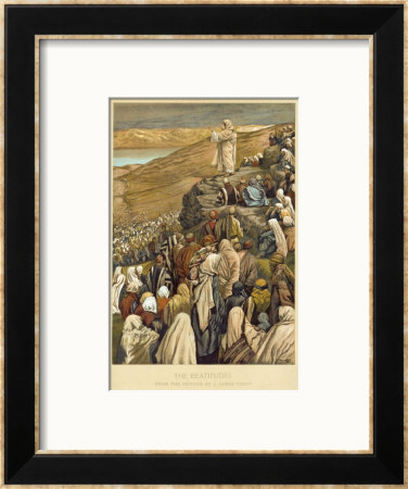 Jesus Preaches The Sermon On The Mount by James Tissot Pricing Limited Edition Print image