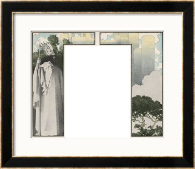 Wotan Transfixed By The Sight Of Valhalla by Maxfield Parrish Pricing Limited Edition Print image