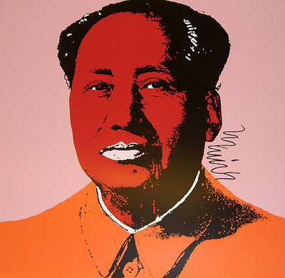 Mao Tse-Tung Kopf Rot-Orange by Andy Warhol Pricing Limited Edition Print image
