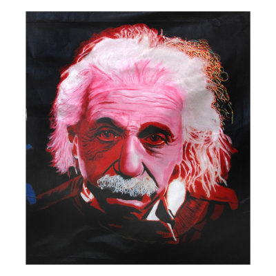 Albert Einstein Red by Steve Kaufman Pricing Limited Edition Print image
