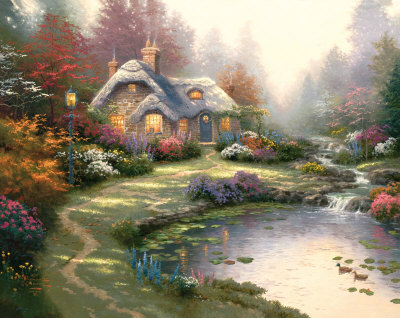Everett's Cottage by Thomas Kinkade Pricing Limited Edition Print image