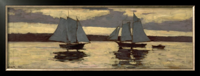 Gloucester, Mackerel Fleet At Sunset, C.1884 by Winslow Homer Pricing Limited Edition Print image