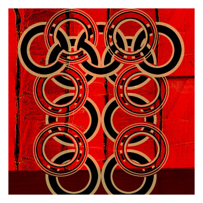 Red Circles No. 2 by Miguel Paredes Pricing Limited Edition Print image