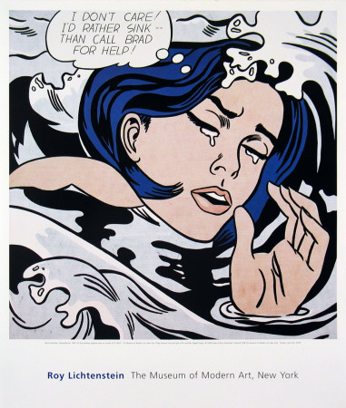 Drowning Girl (Sm) by Roy Lichtenstein Pricing Limited Edition Print image
