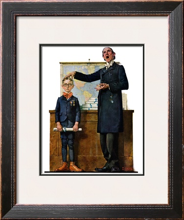 Schoolmaster Or First In His Class, June 26,1926 by Norman Rockwell Pricing Limited Edition Print image