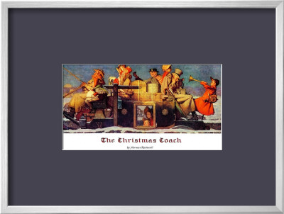 The Christmas Coach, December 28,1935 by Norman Rockwell Pricing Limited Edition Print image