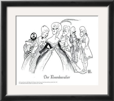 Der Rosenkavalier, With Pavarotti by Al Hirschfeld Pricing Limited Edition Print image