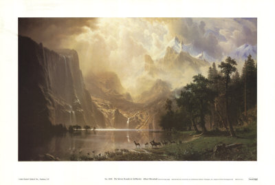 The Sierra Nevada In California by Albert Bierstadt Pricing Limited Edition Print image