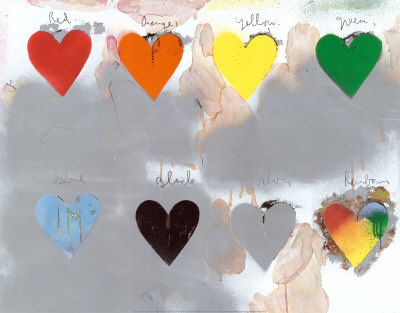 Hearts by Jim Dine Pricing Limited Edition Print image