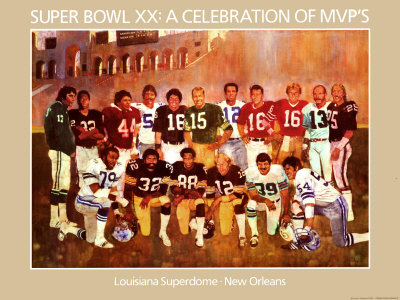 Super Bowl Mvps by Bernie Fuchs Pricing Limited Edition Print image