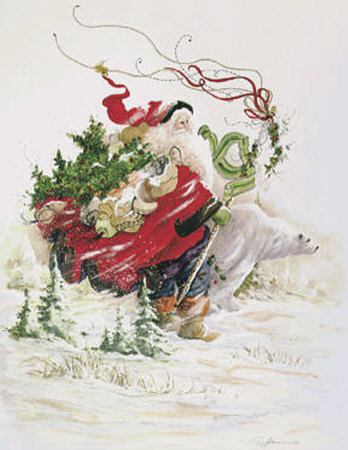 Santa's Companion by Peggy Abrams Pricing Limited Edition Print image