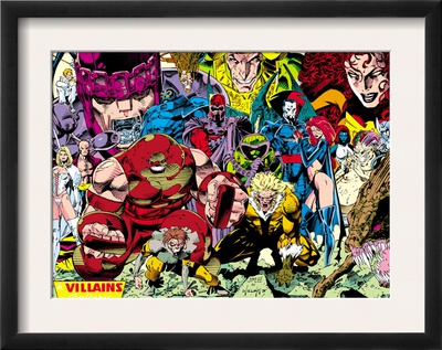 X-Men #1 Pin-Up Group: A Villains Gallery by Jim Lee Pricing Limited Edition Print image