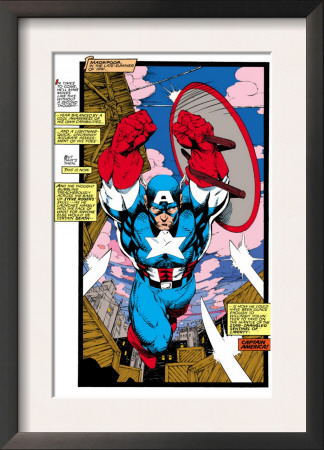 Uncanny X-Men #268 Cover: Captain America by Jim Lee Pricing Limited Edition Print image