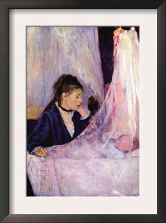 Mother Looks At Baby In The Cradle by Berthe Morisot Pricing Limited Edition Print image