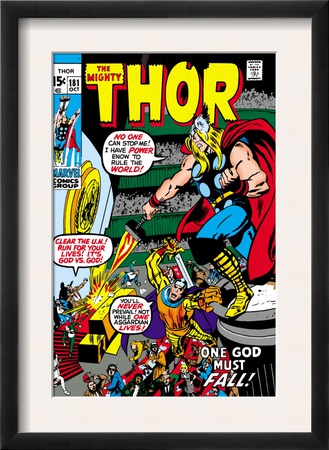 Thor #181 Cover: Thor And Balder by Neal Adams Pricing Limited Edition Print image