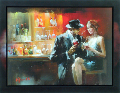 Evening In The Bar I by Willem Haenraets Pricing Limited Edition Print image