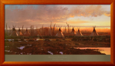 Blackfeet Camp by Michael Coleman Pricing Limited Edition Print image