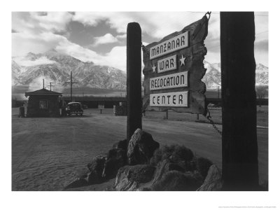 Entrance To Manzanar Relocation Center by Ansel Adams Pricing Limited Edition Print image