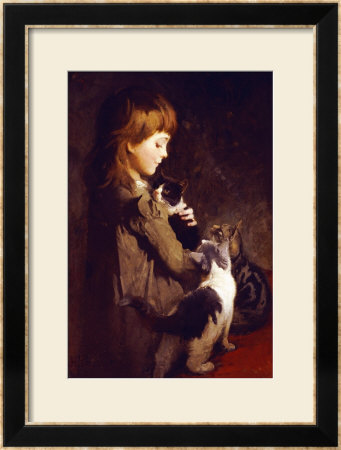 The Favorite Kitten by Abbott Handerson Thayer Pricing Limited Edition Print image