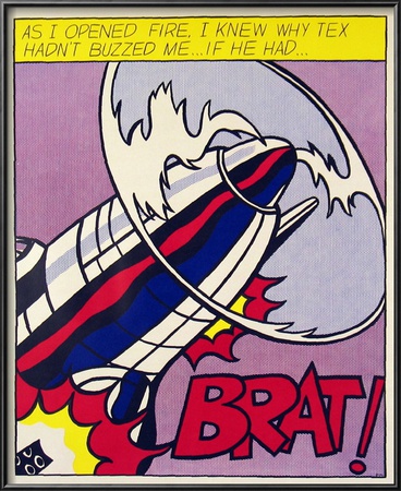As I Opened Fire, C.1964 (Panel 1 Of 3) by Roy Lichtenstein Pricing Limited Edition Print image