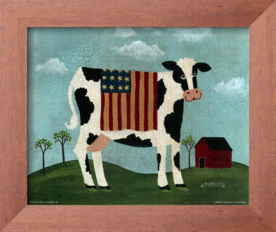 Americana Cow by Donna Perkins Pricing Limited Edition Print image