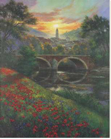 Distant Village by Nenad Mirkovich Pricing Limited Edition Print image