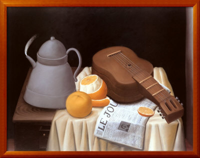 Still Life With Le Journal by Fernando Botero Pricing Limited Edition Print image