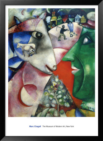 I And The Village, 1911 by Marc Chagall Pricing Limited Edition Print image